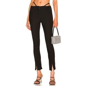 NBD Revolve Slim Straight Pant with Slit Hem and Hip Straps - Size XXS